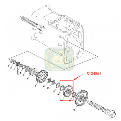 Mudanças de transmissão 25/29T R134961 R113840 Engrenagem para