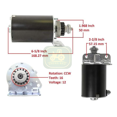 12V 16Teeth CCW AM122337 AM37352 Motor de arranque para