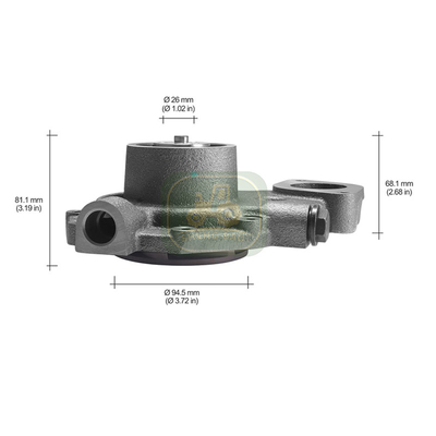 Peças de reposição duráveis do motor RE500734 RE500737 Bomba de água para tractor JD