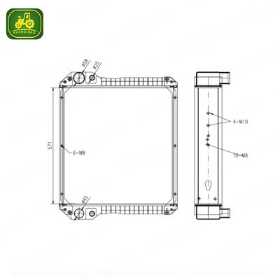 Partes do motor 87410096 87410098 Radiador para carregador de retroescavadeira