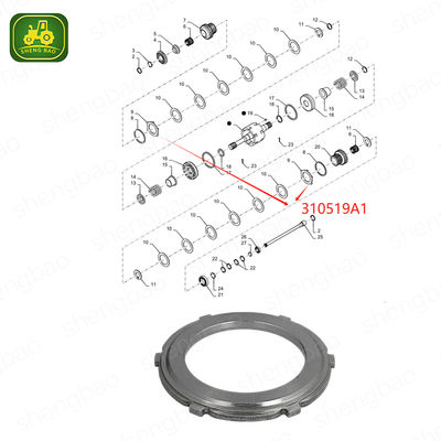 Peças de eixo PTO 310519A1 Disco intermediário 97*146*10,2mm 6T Para carregador