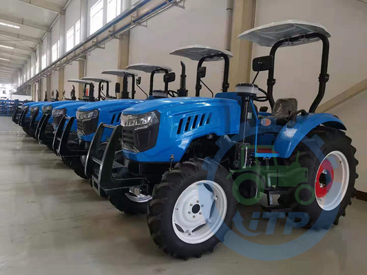 Movimentação da roda de 75HP Mini Agricultural Farm Tractors 4 2860 QUILOGRAMAS