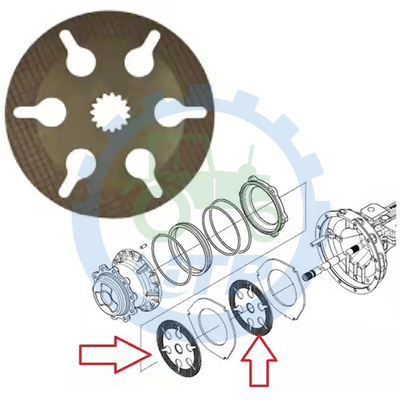 Disco de 87708434 freios para B95CTC B110B B100BLR B90b U80C B95B B110C