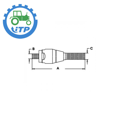 RH novo 2.77KG de CAR49001 Holland Trator Parts Ball Joint