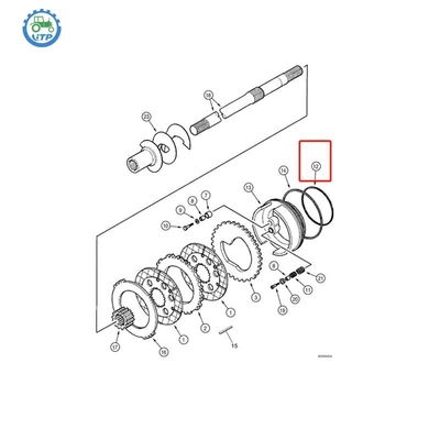 Anel-O 308036A1 6193403M1 do caso 580SM 580SM 585G 586G 588G