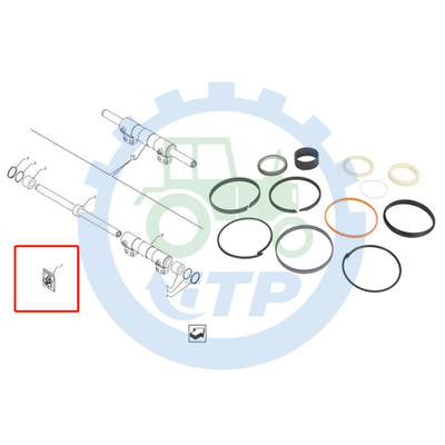 FURO da HASTE X 76.2MM do jogo 84257788 38.1MM do selo do PESO do caso 580N 580SN 580SN
